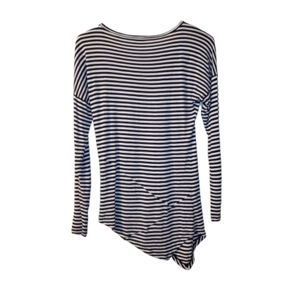 CAbi Long Sleeve Boat Stripe Asymmetrical T-Shirt - Picture 7 of 7